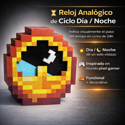 Reloj de Cubo Gamer